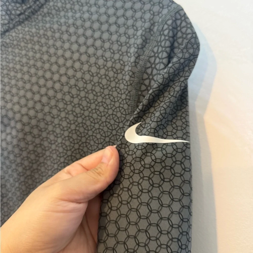 Nike Pro Dri-FIT Quarter-Zip Jacket - Women's - Grey Circles Hyperwarm style